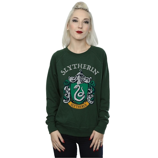 Harry Potter Dam/Kvinnor Slytherin Crest Sweatshirt M Forest Forest Green M