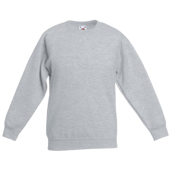 Fruit Of The Loom Kids Unisex Classic 80/20 Set-In Sweatshirt 5 Heather Grey 5-6