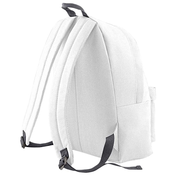 Bagbase Original Plain Backpack One Size Vit/Grafitgrå White/Graphite Grey One Size