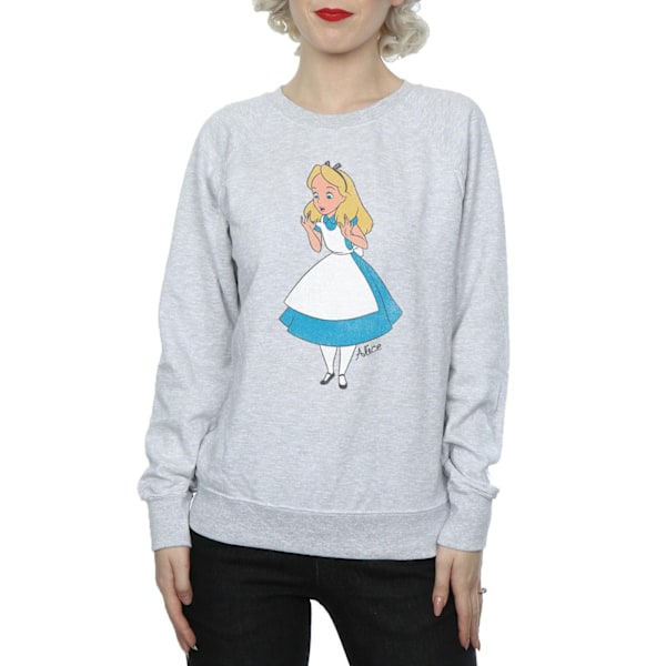 Alice i Underlandet Dam/Dam Classic Heather Sweatshirt XL Heather Grey XL
