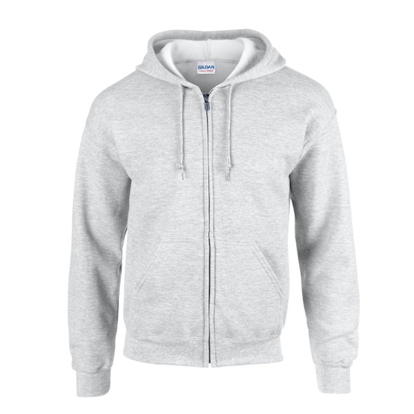 Gildan Unisex Adult Heavy Blend Full Zip Full Zip Hoodie XL Ash Ash XL