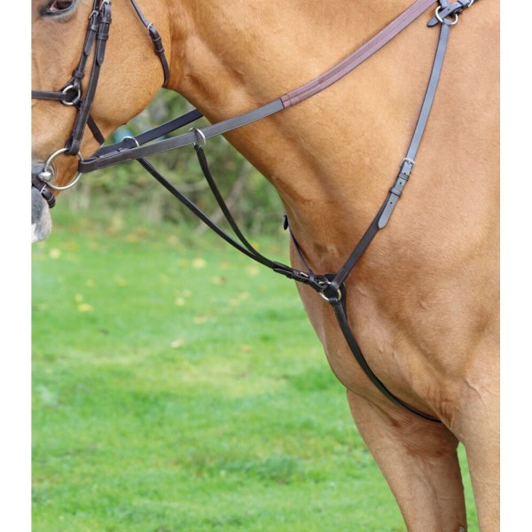 Aviemore Hunt Weight Läder Hästbröstskydd Ponny Svart Black Pony