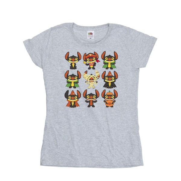 Disney Dam/Kvinnor Lilo & Stitch Halloween Kostymer Bomull T- Sports Grey XXL