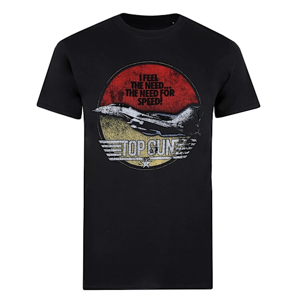 Top Gun Unisex Adult Speed Fighter T-Shirt M Svart Black M
