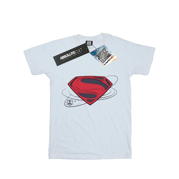 DC Comics Boys Justice League Movie Superman Logo T-Shirt 7-8 år White 7-8 Years