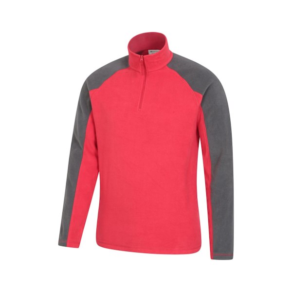 Mountain Warehouse Ashbourne II Fleece Tröja med Halv Dragkedja Herr XXS Da Dark Red XXS