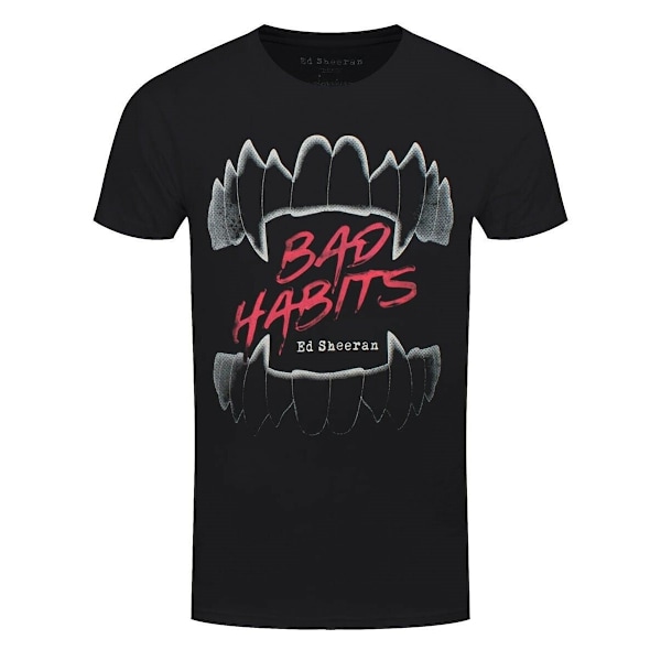 Ed Sheeran Unisex Vuxen Bad Habits T-Shirt M Svart Black M