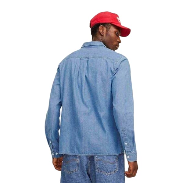 Jack And Jones Herr Denimskjorta S Ljus Denimblå Light Denim Blue S