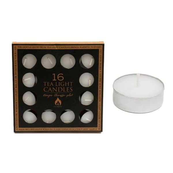 Something Different Doftfria Tealights (Förpackning om 16) En Storlek White One Size
