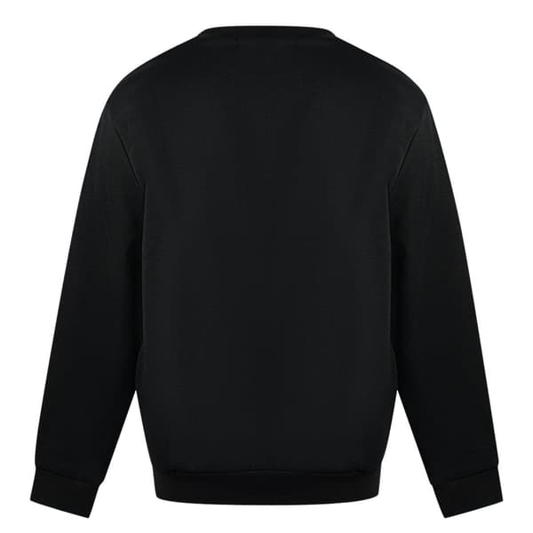 Cavalli Class Leopard Print Logotyp Tröja för Män M Svart Black M