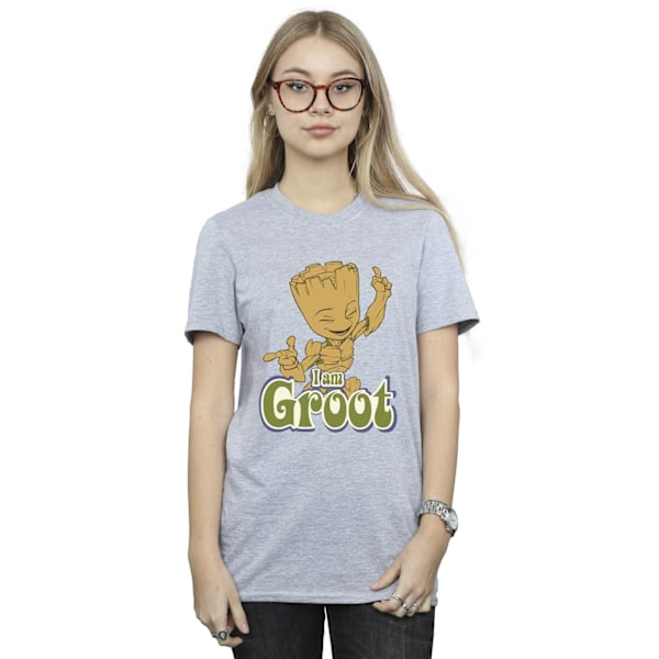 Guardians Of The Galaxy Dam/Damer Groot Dansande Bomullspojke Sports Grey XL