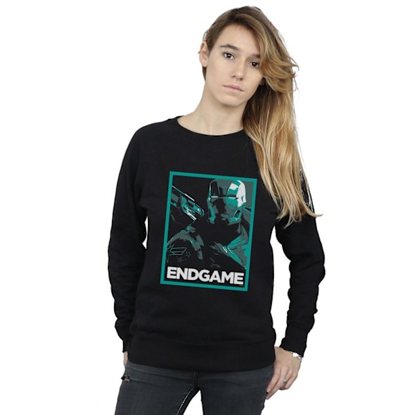 Marvel Womens/Ladies Avengers Endgame War Machine Poster Sweatshirt Black M