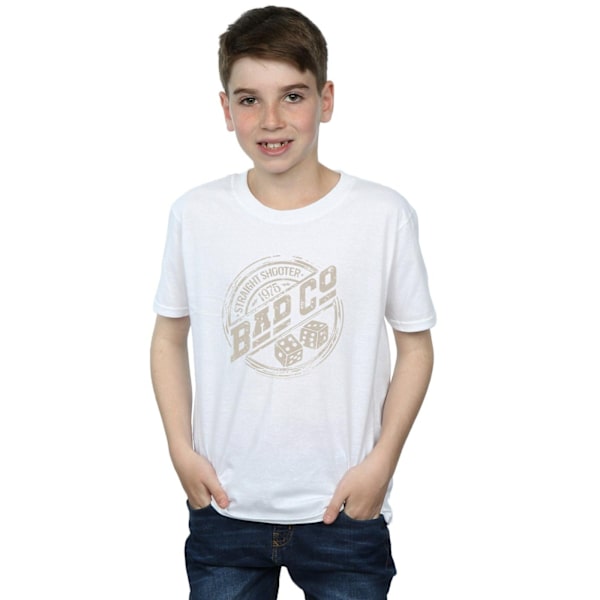 Bad Company Boys Straight Shooter T-shirt 12-13 år Vit White 12-13 Years