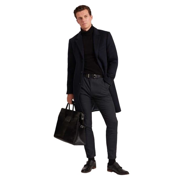 Ted Baker Herr Houndstooth Byxor L Marinblå Navy L