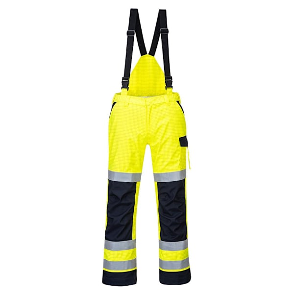 Portwest Herr Modaflame Regn Multi-Norm Vattentäta Byxor M Y Yellow/Navy M