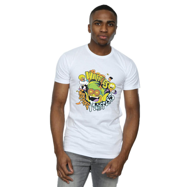 DC Comics herr Teen Titans Go Waffle Mania T-shirt XL vit White XL