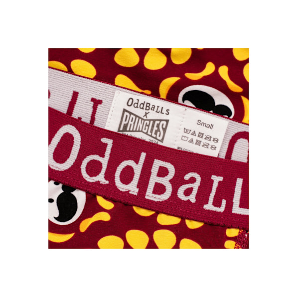 OddBalls Dam/Kvinnor BBQ Pringles Boxershorts 14 UK Gul/Röd Yellow/Red 14 UK