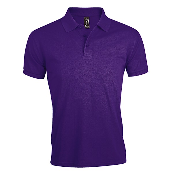 SOLs Prime Pique Plain Kortärmad Poloskjorta 5XL Mörk Lila Dark Purple 5XL