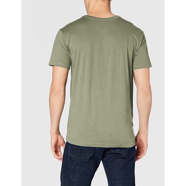 Stedman Herr Ben V-ringad T-shirt L Military Green Military Green L