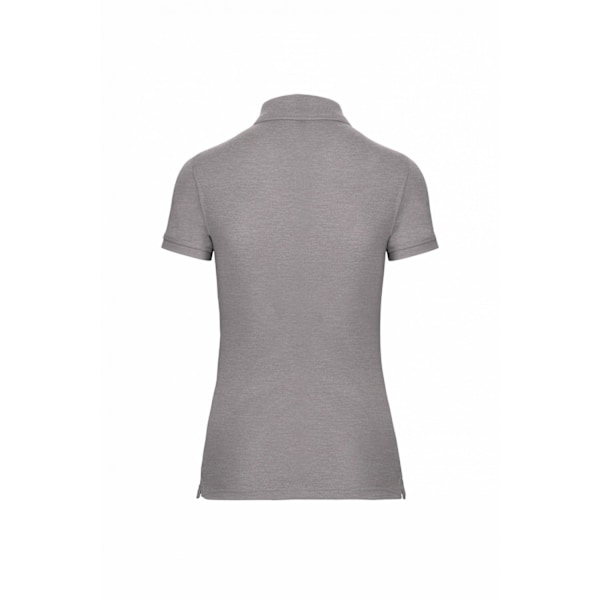 WK. Designad För Arbete Dam/Kvinnor Piké Anti-Bakteriell Pikétröja Oxford Grey 14 UK