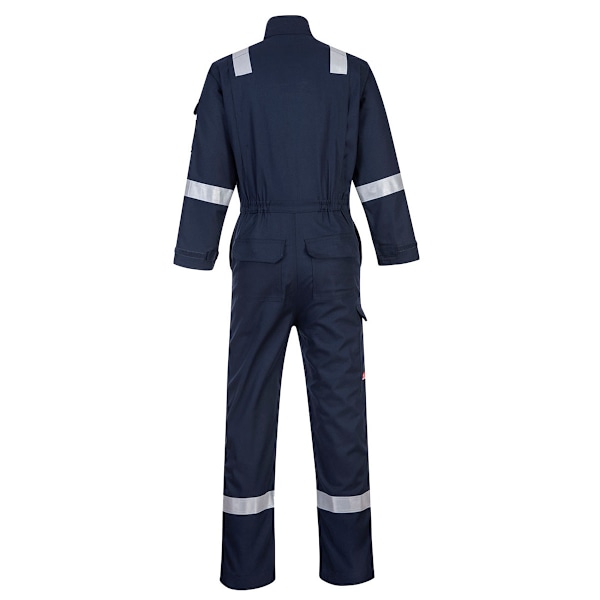 Portwest Bizflame flamskyddad overall/skyddsoverall för män S/ Navy S/R
