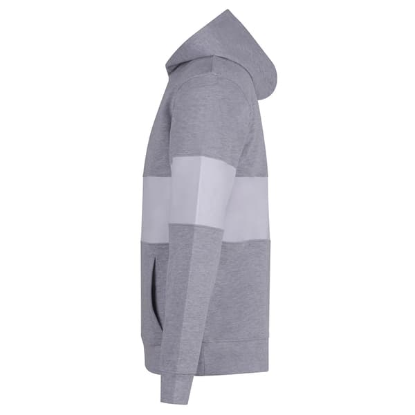 Front Row Unisex Vuxen Panelerad Tungvikts Hoodietröja M Heather Grå Heather Grey/White M
