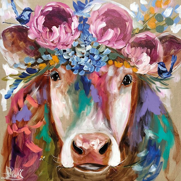 Amanda Brooks Juliette Poster 40cm x 40cm Multifärgad Multicoloured 40cm x 40cm