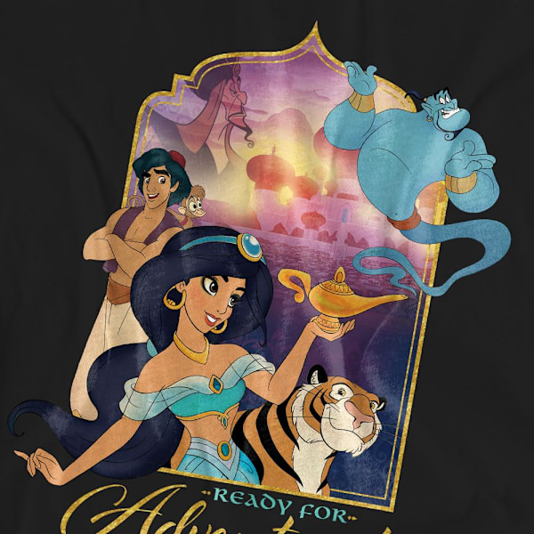 Aladdin Unisex Vuxen Är Redo För Äventyr Jasmine Abu Rajah Black L