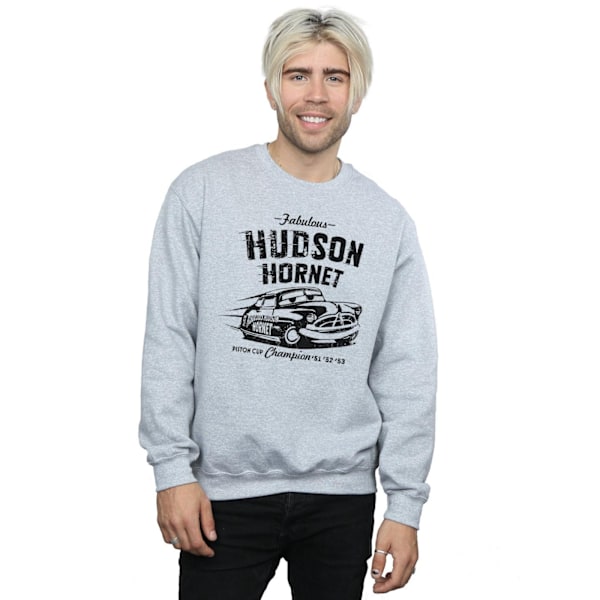 Disney Cars Hudson Hornet Sweatshirt L Sports Grey för män Sports Grey L