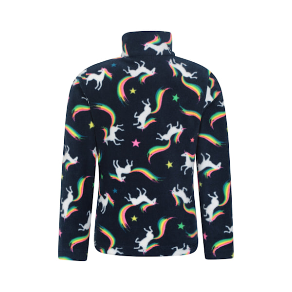 Mountain Warehouse Barn/Barn Endeavour Unicorn Halv Zip Fl Blue 9-10 Years