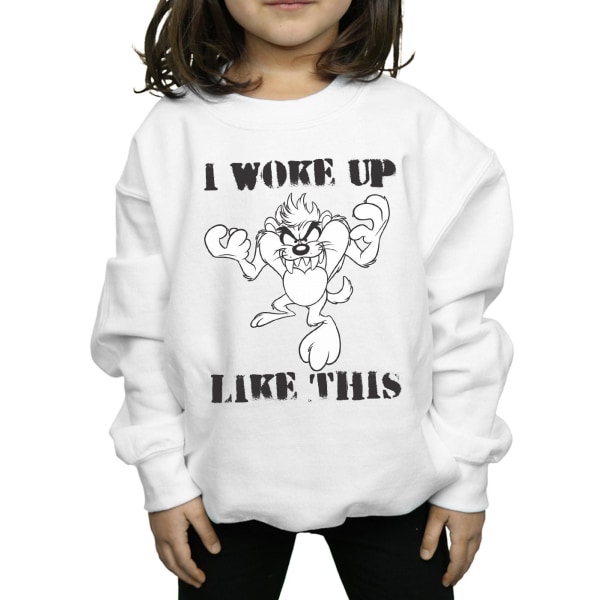 Looney Tunes Girls Taz I Woke Up Like This Sweatshirt 12-13 år White 12-13 Years