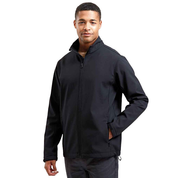 Premier Mens Windchecker Recycled Soft Shell Jacket 5XL Svart Black 5XL