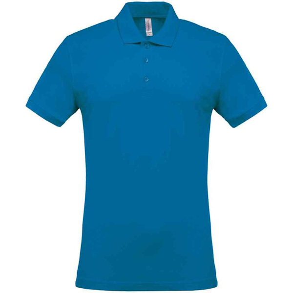 Kariban Herr Pique Poloshirt S Tropisk Blå Tropical Blue S