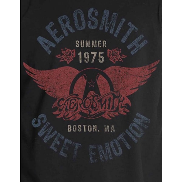 Aerosmith Unisex Adult Sweet Emotion Bomull T-shirt S Svart Black S