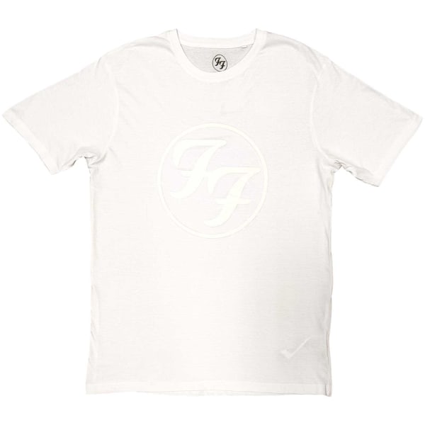 Foo Fighters Unisex Vuxen Logotyp bomull T-shirt S Vit White S