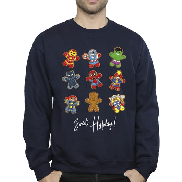 Marvel Gingerbread Avengers Sweatshirt M Marinblå Navy Blue M