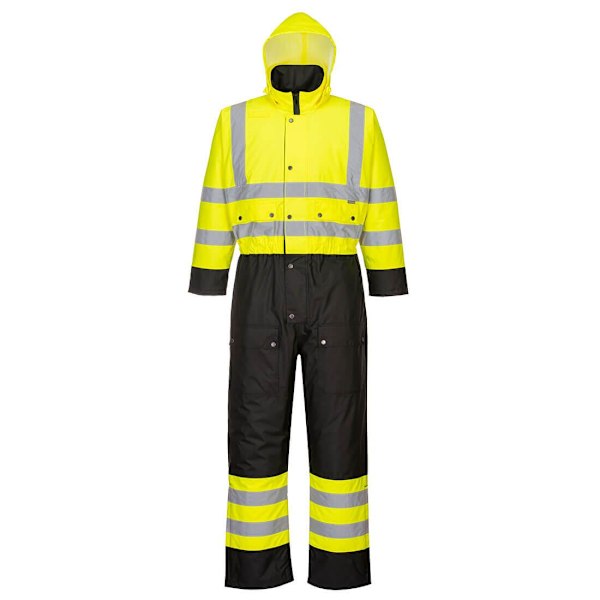Portwest Unisex Vuxen Kontrast Hi-Vis Vinter Overall 4XL Gul Yellow/Black 4XL