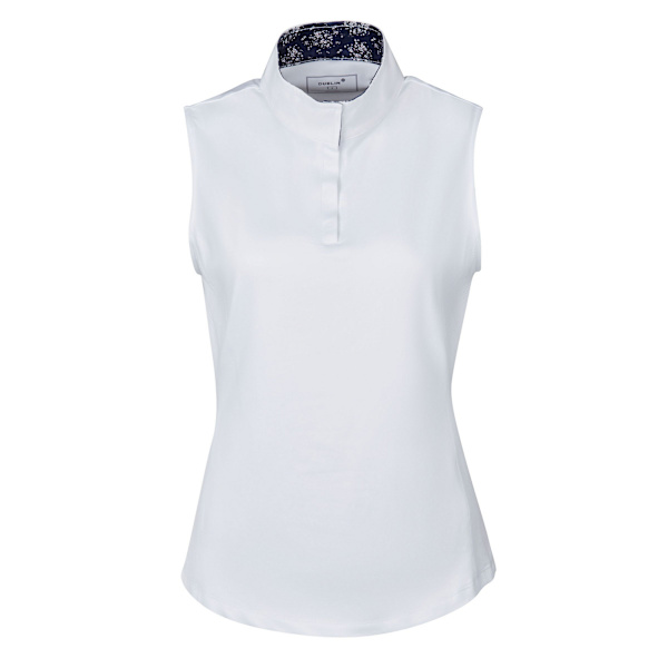 Dublin Womens/Ladies Ria Sleeveless Competition Shirt M Vit/Marin White/Navy M
