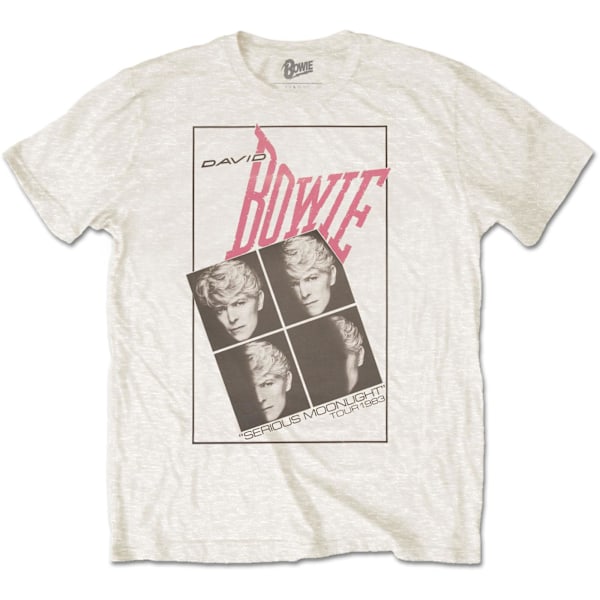 David Bowie Unisex Vuxen Serious Moonlight T-Shirt XL Beige Beige XL