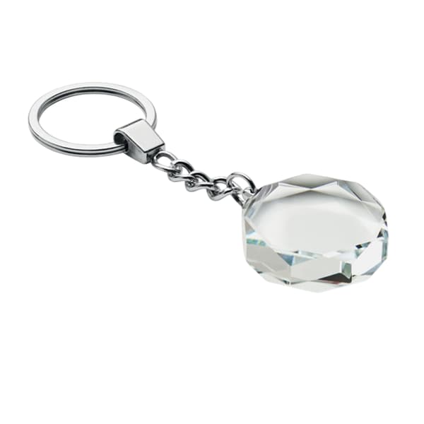 MidOcean Roundward Rund Glas Nyckelring One Size Transparent Transparent One Size