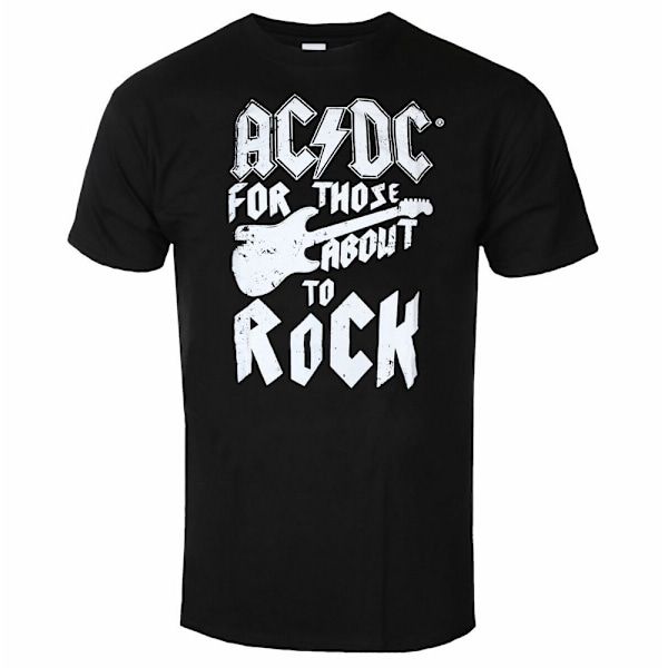AC/DC Unisex Vuxen För Dem Som Ska Rocka Gitarr Kort Pyjamas Black/Grey L
