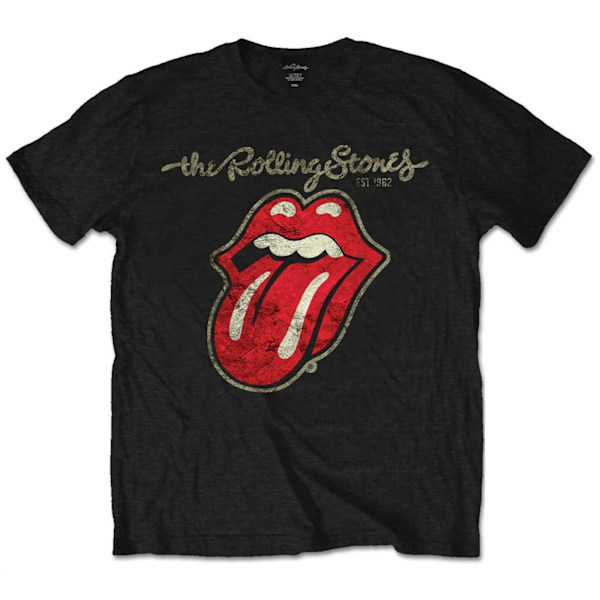 The Rolling Stones Barn/Kids Tungbomulls-T-shirt 9-10 År Black 9-10 Years