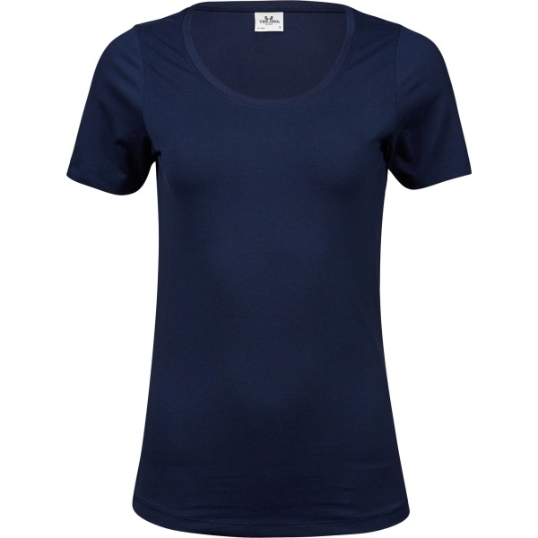 Tee Jays Dam/Dam Stretch T-shirt XXL Marinblå Navy XXL