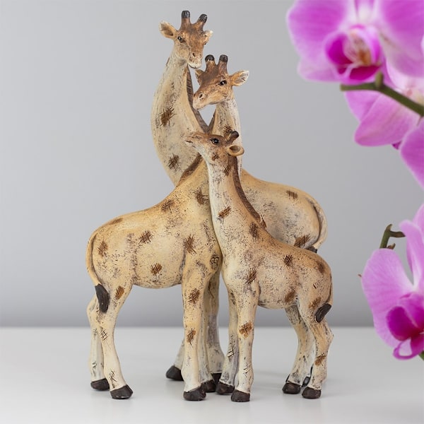 Something Different Giraffe Familj Ornament En Storlek Kräm/Brun Cream/Brown One Size