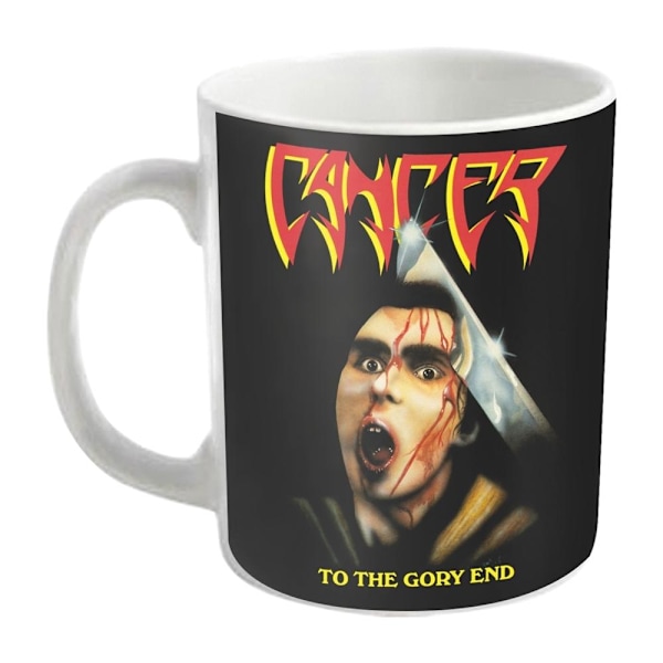 Cancer To The Gory End Mugg En Storlek Vit White One Size