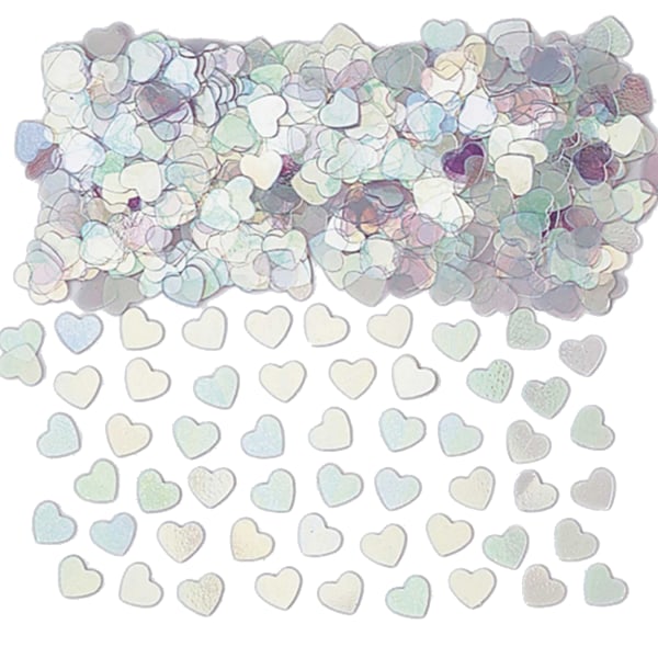 Amscan Sparkle Hearts Confetti One Size Iridescent Metallic Iridescent Metallic One Size