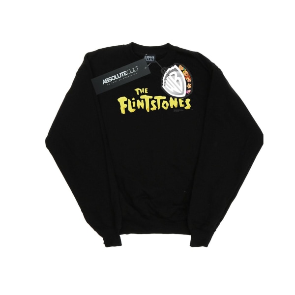 The Flintstones Boys Original Logo Sweatshirt 7-8 år Svart Black 7-8 Years