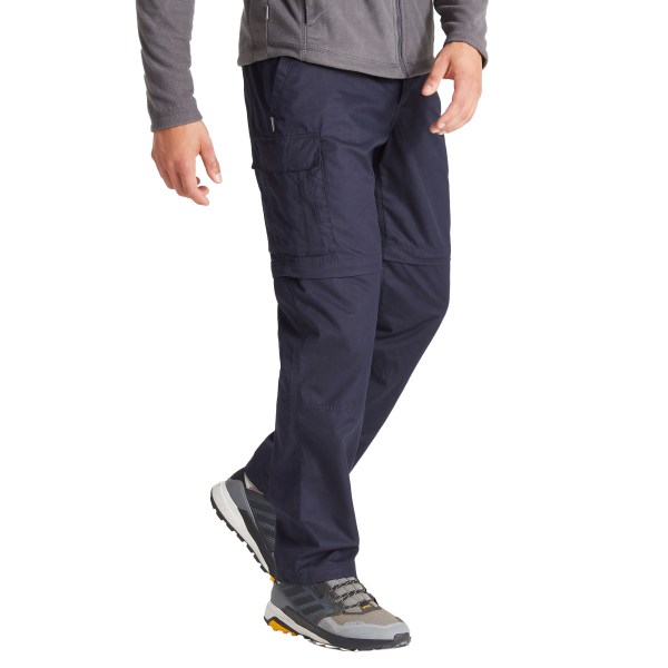 Craghoppers Mens Expert Kiwi Convertible Cargo Trousers 36S Dar Dark Navy 36S