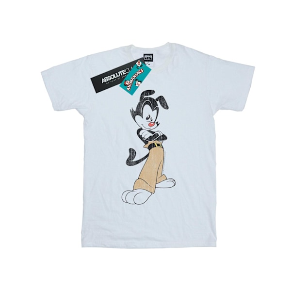 Animaniacs Dam/Damer Yakko Klassisk Pose Bomull Pojkvän T- White 3XL
