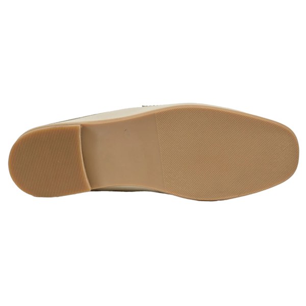 POD Dam/Flickor Mila Lädertofflor 6 UK Taupe Taupe 6 UK